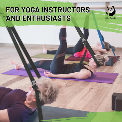 Yoga Strap for Stretching,Cotton Yoga Strap with Adjustable D-Ring Buckle,Non-Elastic Yoga Belt for Pilates,Gym Workouts,Physical Therapy,Improve Flexibility